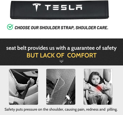 for 4PC Tesla Seat Belt Pad Cover for Tesla Model 3 Y S X 2016-2026