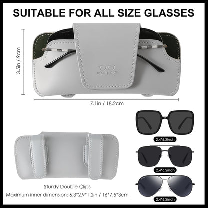 Sunglass Holder for Car Visor Glasses Case Non-Slip Clip Universal for Sunglasses Eyeglasses Car Interior Accessory