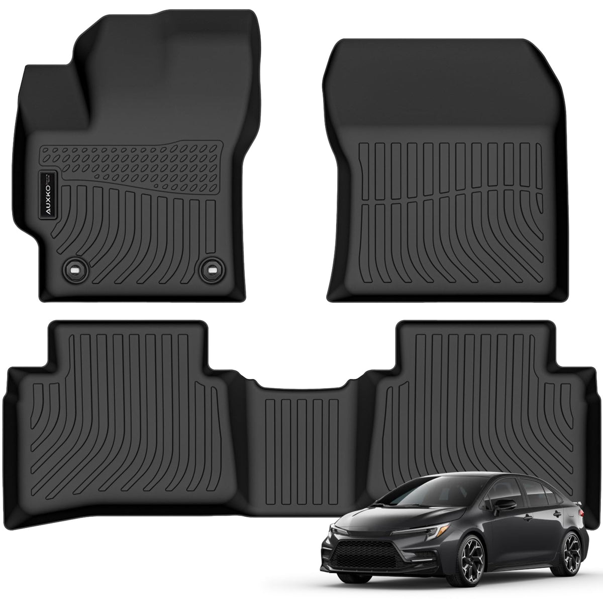 AUXKO All Weather Floor Mats for Toyota Camry 2025 2026 Include Hybrid