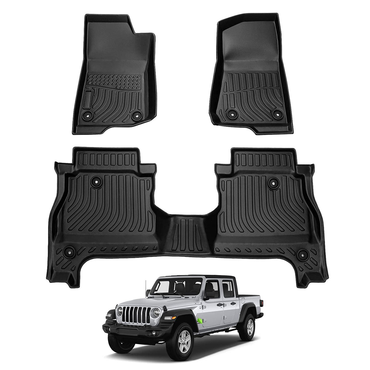 Cartist Floor Mats Fit for Honda HR-V HRV 2023 2024 2025 2026 (Include Hybrid) All Weather Floor Liners Front & 2nd Row Floor Mat for HRV Heavy Duty