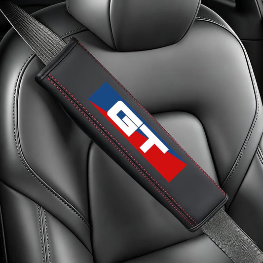 Seatbelt Shoulder Strap Pads, Car Seat Belt Protector Cover Compatible with Mustang GT, Universal Car Seatbelt Cover Interior Accessories.