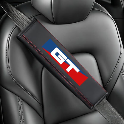 Seatbelt Shoulder Strap Pads, Car Seat Belt Protector Cover Compatible with Mustang GT, Universal Car Seatbelt Cover Interior Accessories.