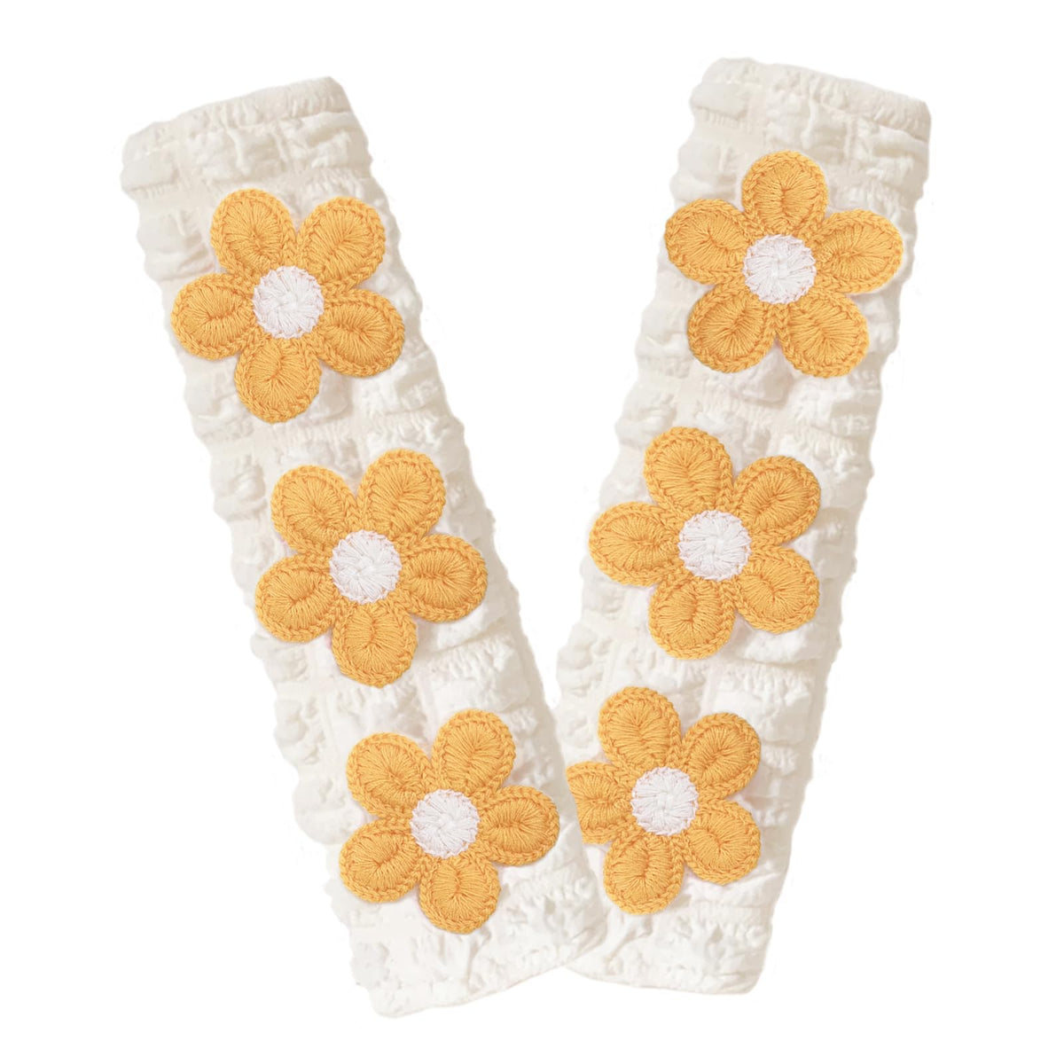 Cute Flower Car Seat Belt Shoulder Pad Cushions (2 in a Pack), Car Accessories Seat Belt Shoulder Strap Protector Universal Cover (White Pink)