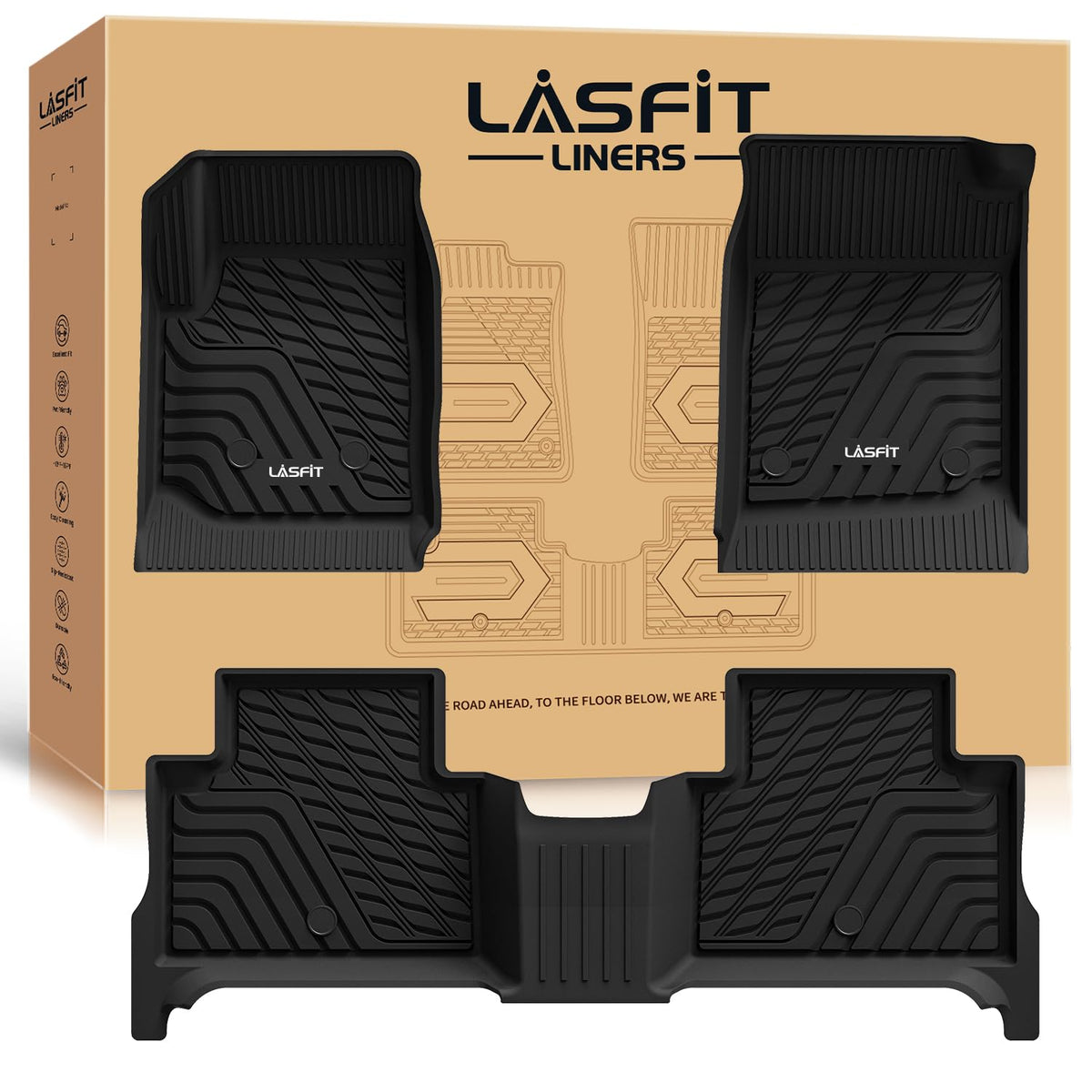 LASFIT Floor Mats for Chevy Equinox/GMC Terrain 2026 2025 2027(Gas Only)