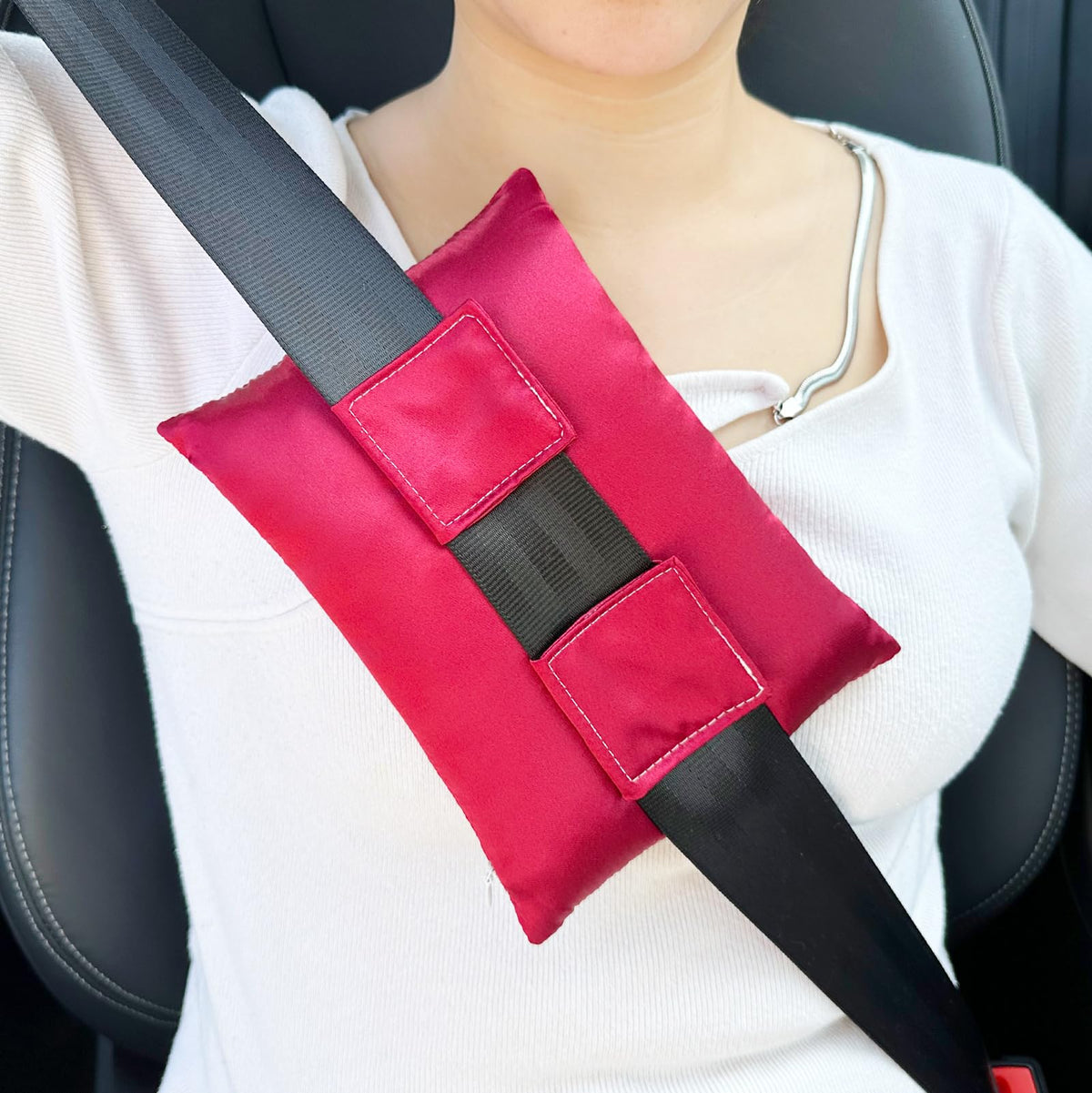 Port Pillows Chemo Port Pillow for Seatbelt Chest Protector Chemo Patients Pacemaker Heart Surgery Recovery Support Cushion Gifts Women Minky Dot Coral