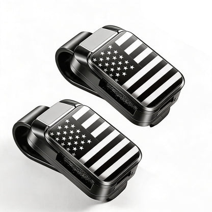 Dsycar 2 Pack Sunglasses Holder for Car, Double Holder Visor Sunglass Clip