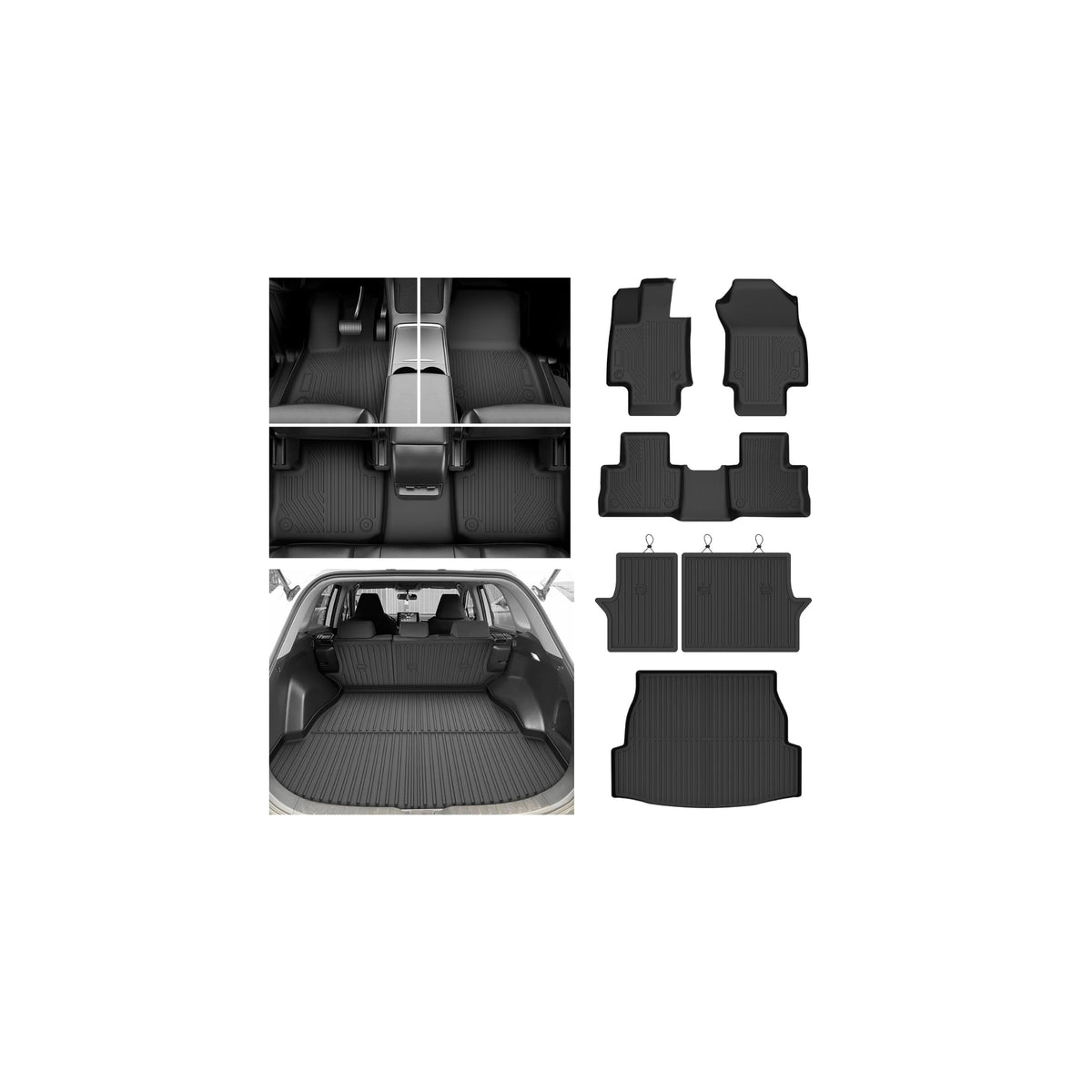 Cartist Floor Mats Fit for Honda HR-V HRV 2023 2024 2025 2026 (Include Hybrid) All Weather Floor Liners Front & 2nd Row Floor Mat for HRV Heavy Duty