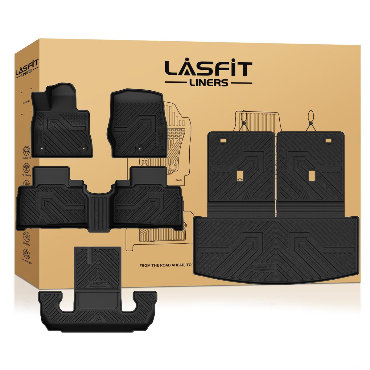 LASFIT Floor Mats for Ford Mustang Mach-E 2026 2025 2024 2023 2022 2021