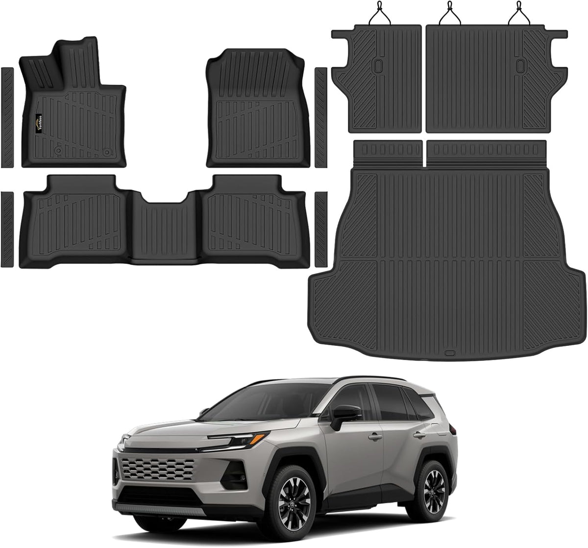 Floor Mats & Cargo Mat & Backrest Mat Custom for Toyota RAV4 Hybrid 2026