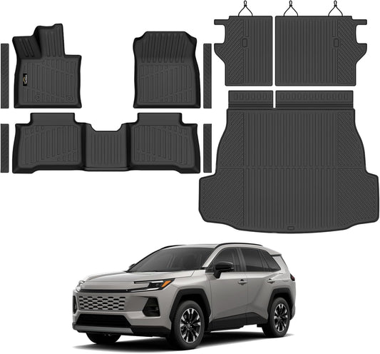 Floor Mats & Cargo Mat & Backrest Mat Custom for Toyota RAV4 Hybrid 2026