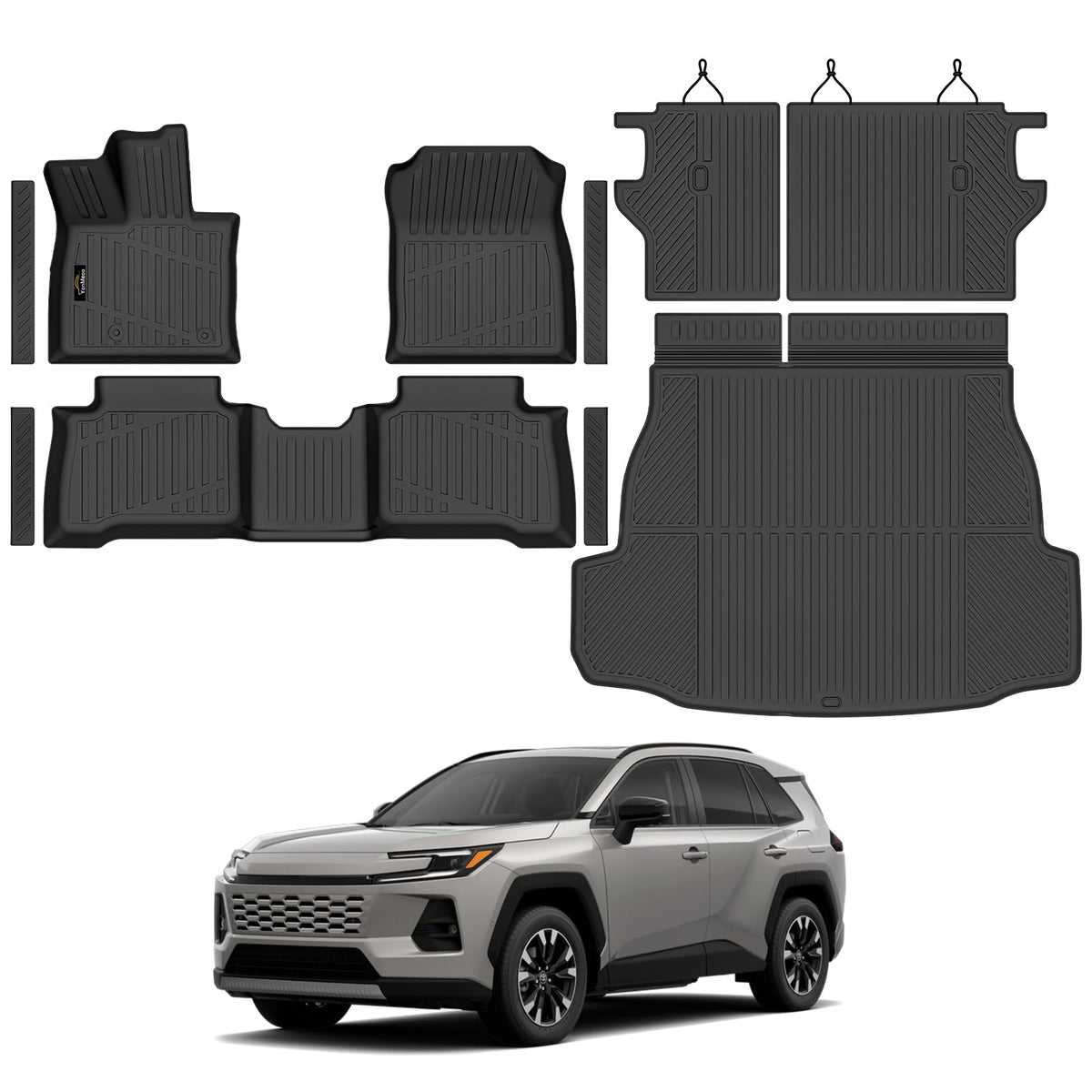 Floor Mats & Cargo Mat & Backrest Mat Custom for Toyota RAV4 Hybrid 2026