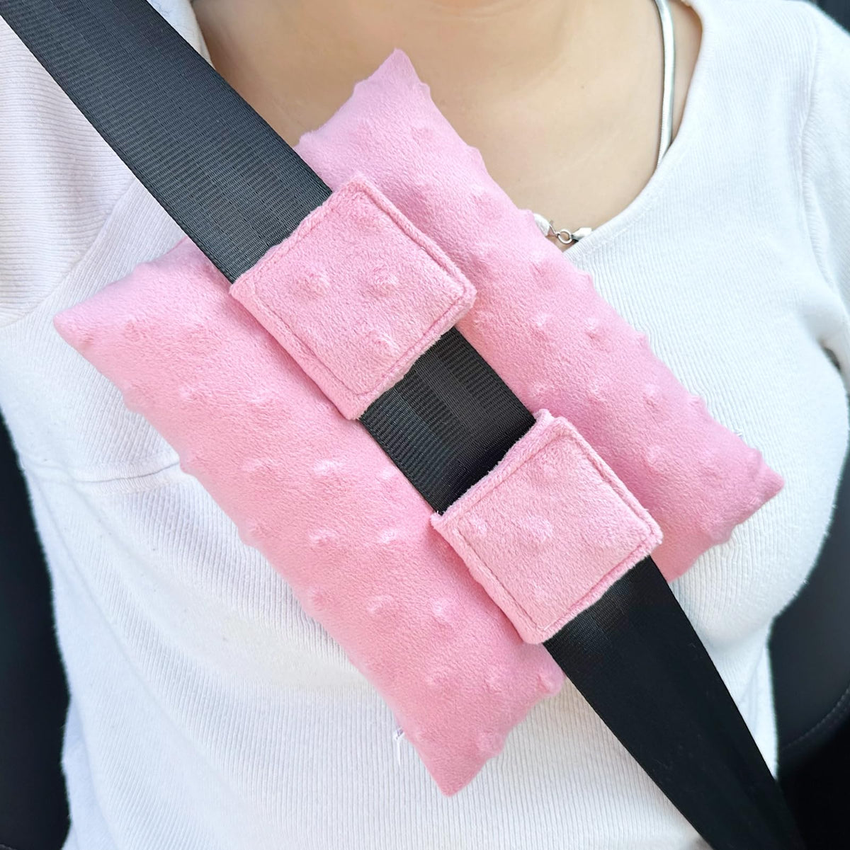 Port Pillows Chemo Port Pillow for Seatbelt Chest Protector Chemo Patients Pacemaker Heart Surgery Recovery Support Cushion Gifts Women Minky Dot Coral
