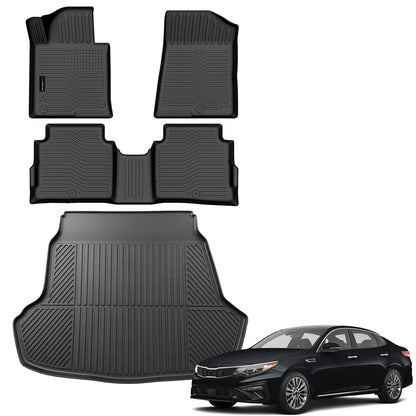 AUXKO Floor Mats Cargo Mat Backrest Mat for 2027 Kia Telluride Hybrid