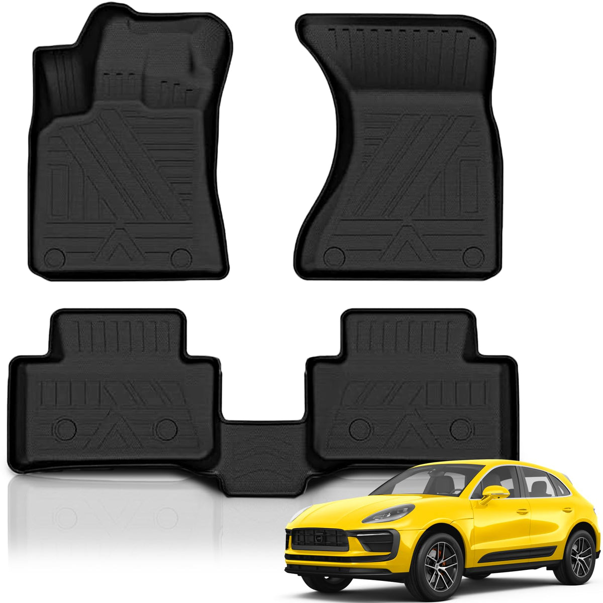 KUST Custom Fit Floor Mats for 2019-2025 2026 Nissan Altima Accessories All Weather Floor Mat Carpet Liners Front Rear 2 Row Seat Black Liner TPE