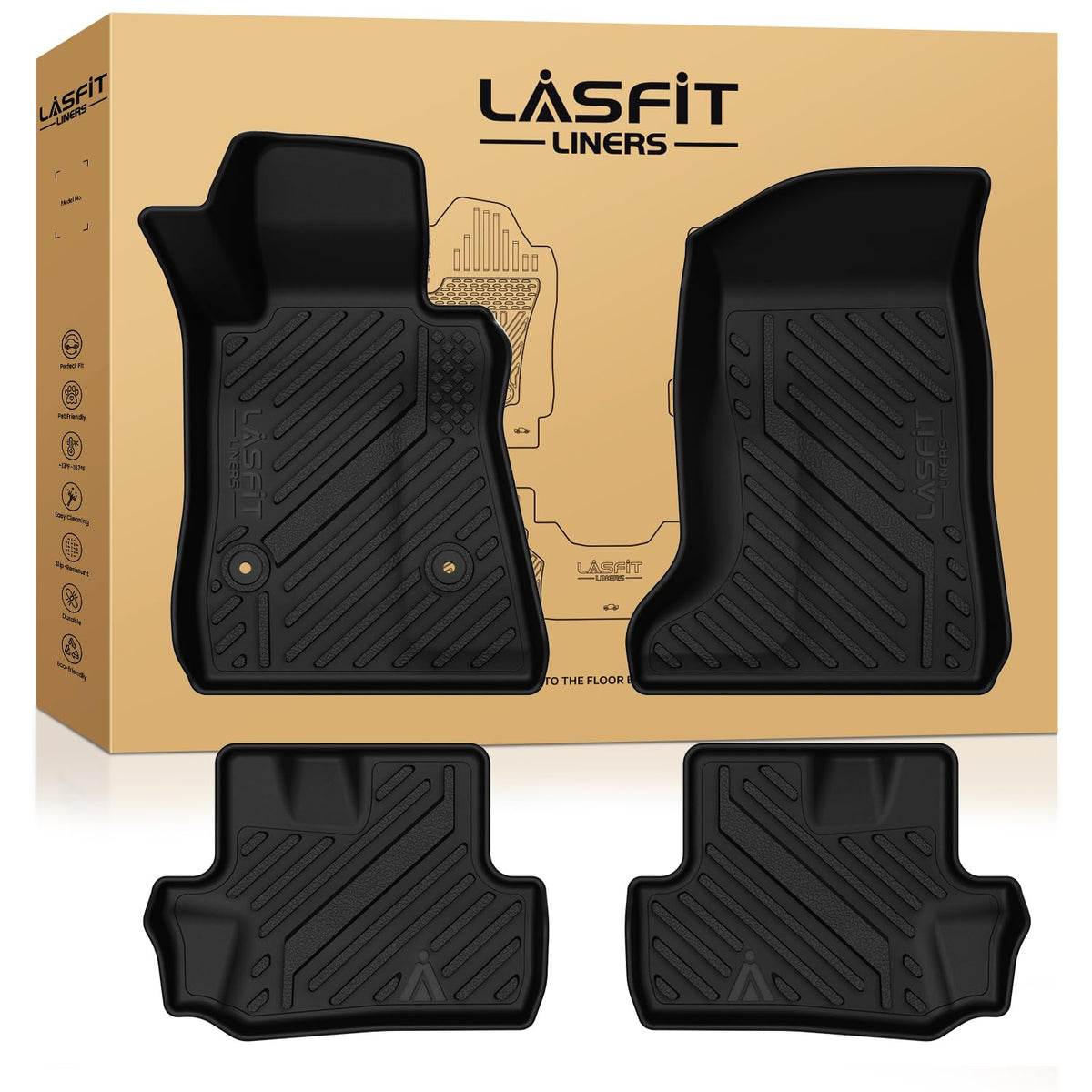 LASFIT Floor Mats for Chevy Equinox/GMC Terrain 2026 2025 2027(Gas Only)