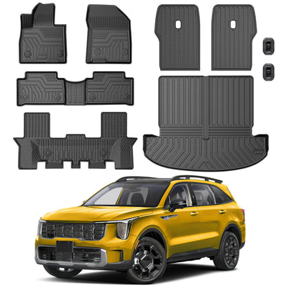 KUST Custom Fit Floor Mats for 2019-2025 2026 Nissan Altima Accessories All Weather Floor Mat Carpet Liners Front Rear 2 Row Seat Black Liner TPE