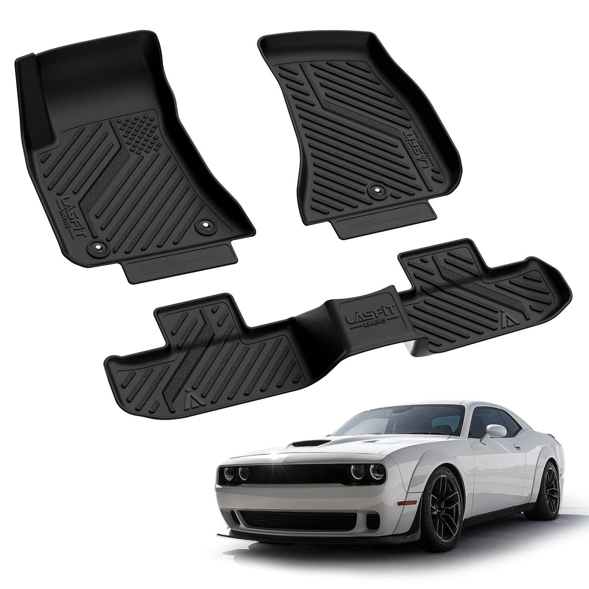LASFIT Floor Mats for Dodge Durango 7-Seat Models 2013-2026 2027