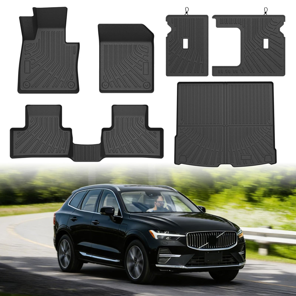 Cartist Floor Mats Fit for Honda HR-V HRV 2023 2024 2025 2026 (Include Hybrid) All Weather Floor Liners Front & 2nd Row Floor Mat for HRV Heavy Duty