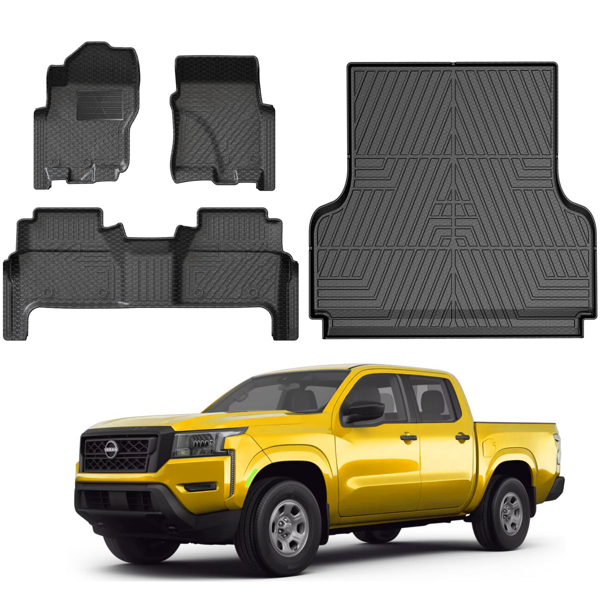 KUST Custom Fit Floor Mats for 2019-2025 2026 Nissan Altima Accessories All Weather Floor Mat Carpet Liners Front Rear 2 Row Seat Black Liner TPE