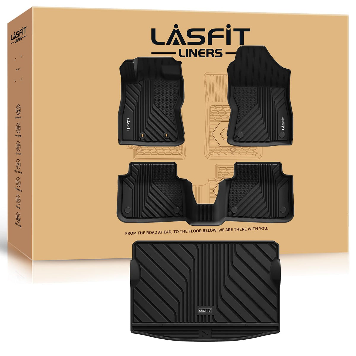 LASFIT Floor Mats for Hyundai Santa Fe Gas 2027 2026 2025 2024