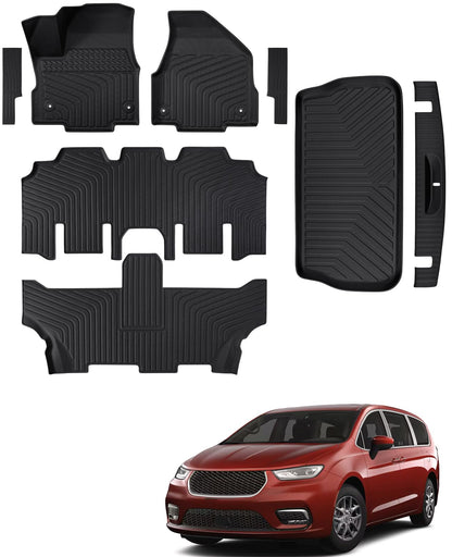 for Toyota Sienna 2013-2020 Floor Mats Cargo Liner Trunk Mat (8 Seater)