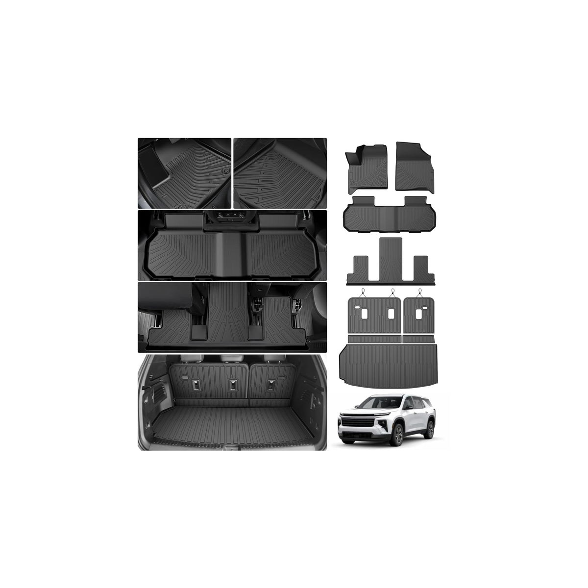 Cartist Floor Mats Fit for Honda HR-V HRV 2023 2024 2025 2026 (Include Hybrid) All Weather Floor Liners Front & 2nd Row Floor Mat for HRV Heavy Duty