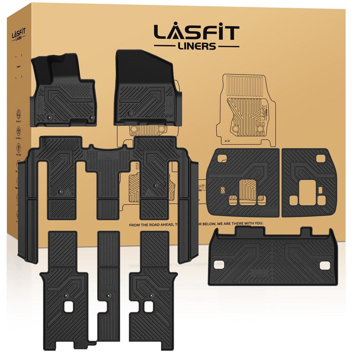 LASFIT Floor Mats for KIA EV9 6-Seat 2026 2025 2024