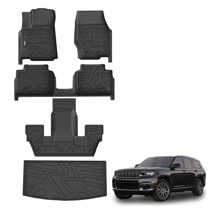 KARPAL Floor Mats for 2017-2026 2027 Chrysler Pacifica 7 Seats (Not Hybrid)