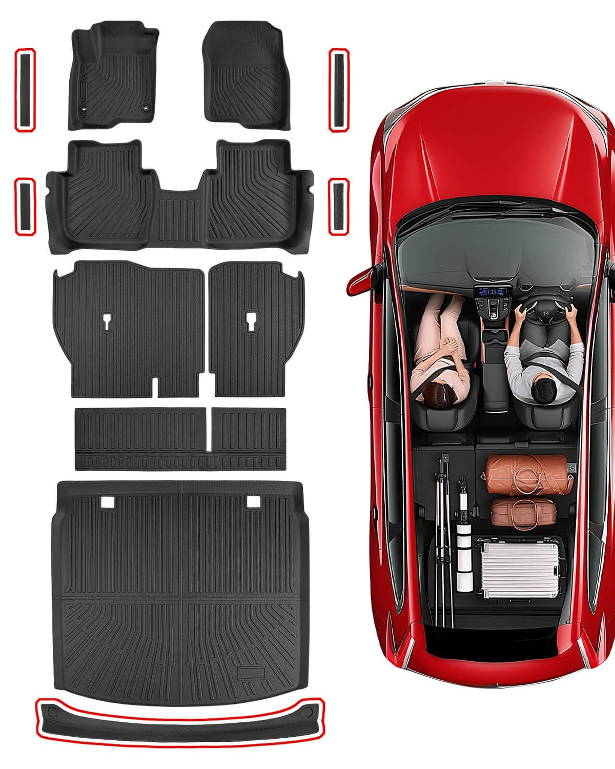 TAPTES Floor Mats for Chrysler Town & Country/Dodge Grand Caravan