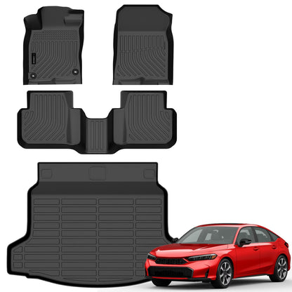 AUXKO All Weather Floor Mats for Honda Accord Sedan 2013-2017