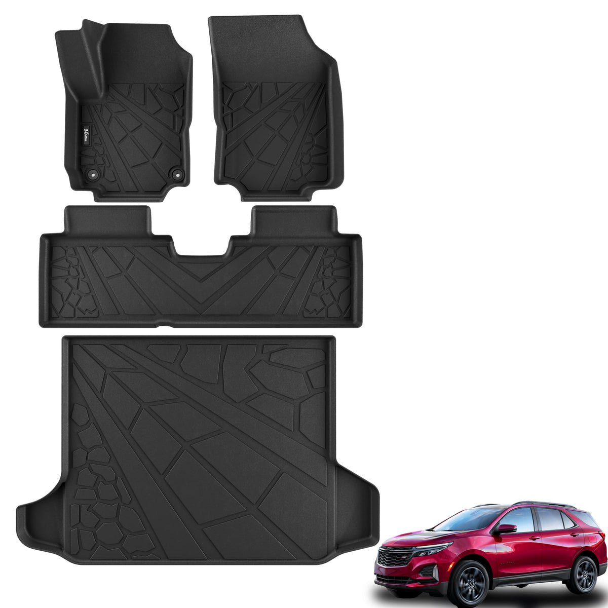 KARPAL Floor Mats for 2017-2026 2027 Chrysler Pacifica 7 Seats (Not Hybrid)