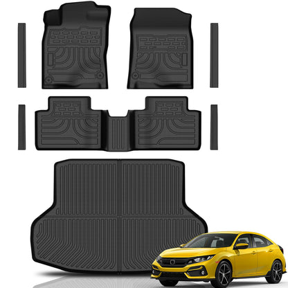 KUST Custom Fit Floor Mats for 2019-2025 2026 Nissan Altima Accessories All Weather Floor Mat Carpet Liners Front Rear 2 Row Seat Black Liner TPE