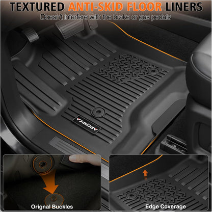All Weather Floor Mats Full Sets for 2015-2020 Chevy Chevrolet Suburban