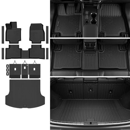 Floor Mats & Cargo Liner for 2022-2026 Jeep Wagoneer 8 Passenger (Non L/S)