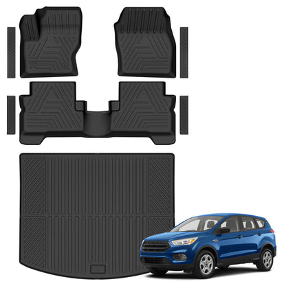 All Weather Floor Mats Full Sets for 2015-2020 Chevy Chevrolet Suburban