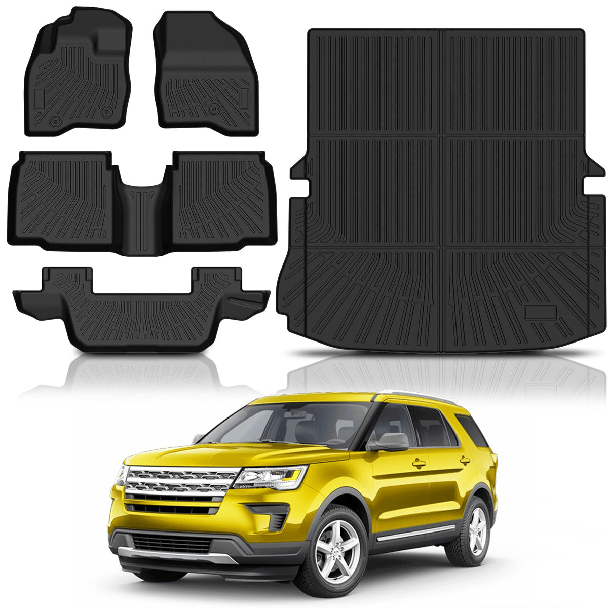 KUST Custom Fit Floor Mats for 2019-2025 2026 Nissan Altima Accessories All Weather Floor Mat Carpet Liners Front Rear 2 Row Seat Black Liner TPE