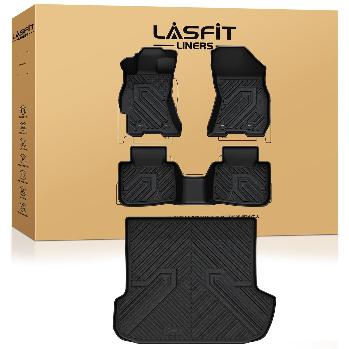 LASFIT Floor Mats for Hyundai Santa Fe Gas 2027 2026 2025 2024