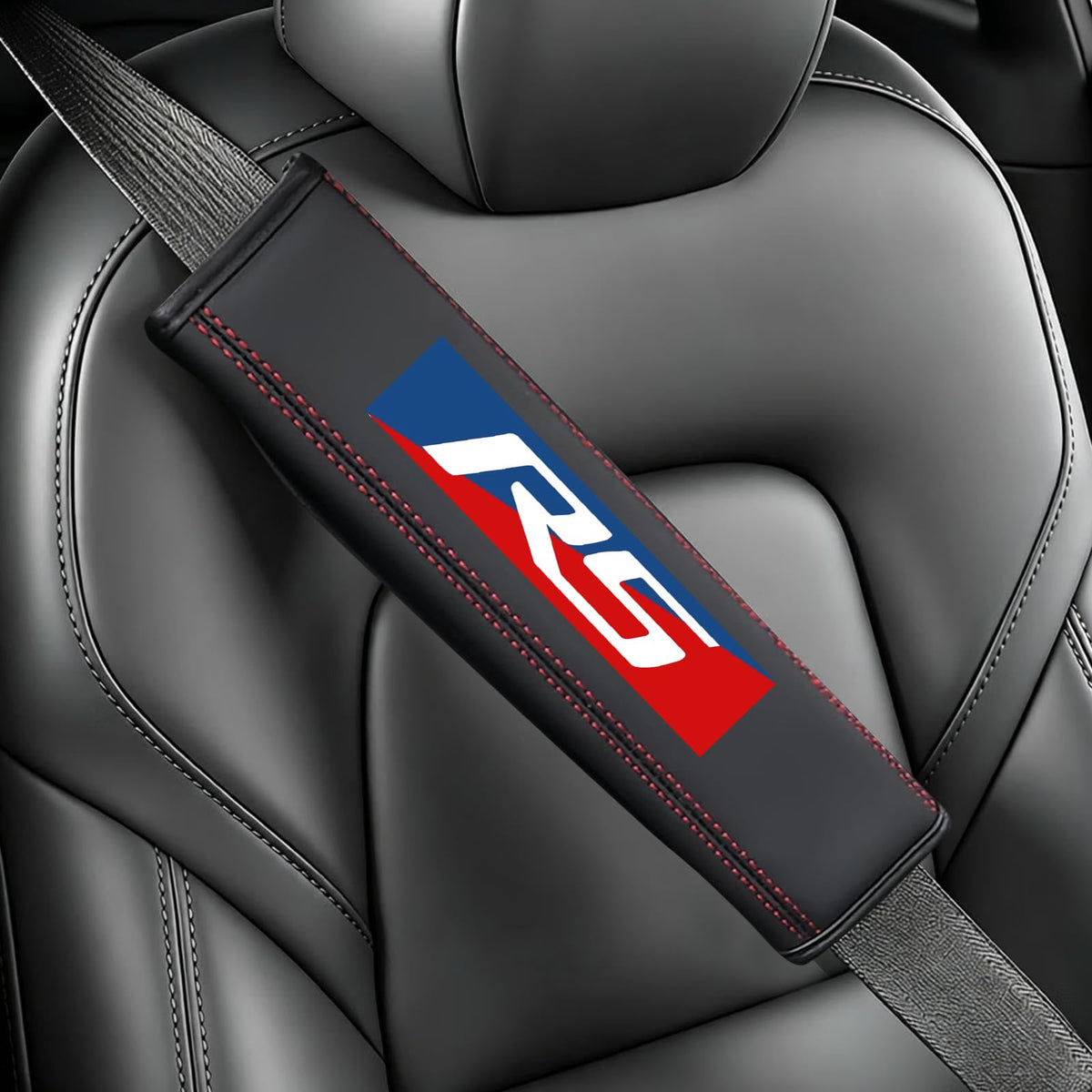 Seatbelt Shoulder Strap Pads, Car Seat Belt Protector Cover Compatible with Mustang GT, Universal Car Seatbelt Cover Interior Accessories.