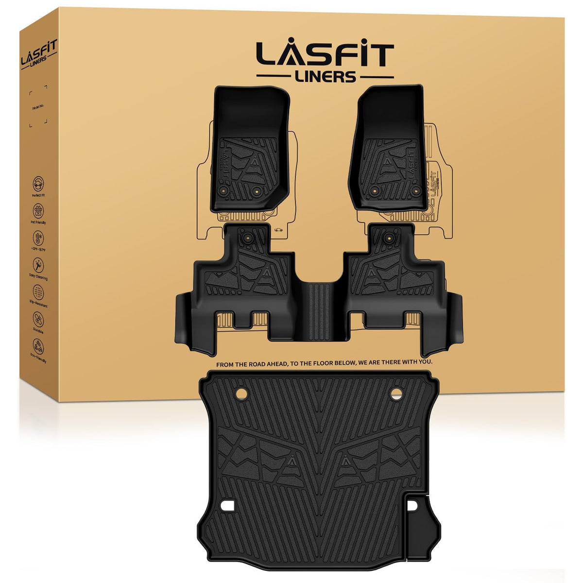 LASFIT Floor Mats for Jeep Grand Cherokee WL 2022-2026 2027 5-Seat