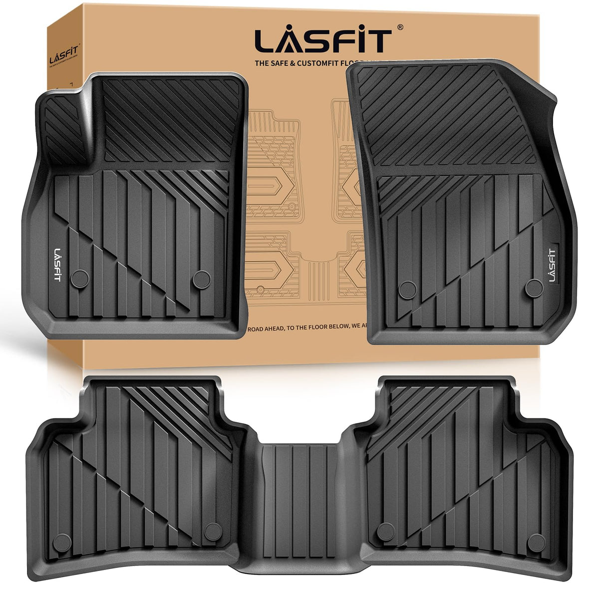 LASFIT Floor Mats for Chevy Equinox/GMC Terrain 2026 2025 2027(Gas Only)