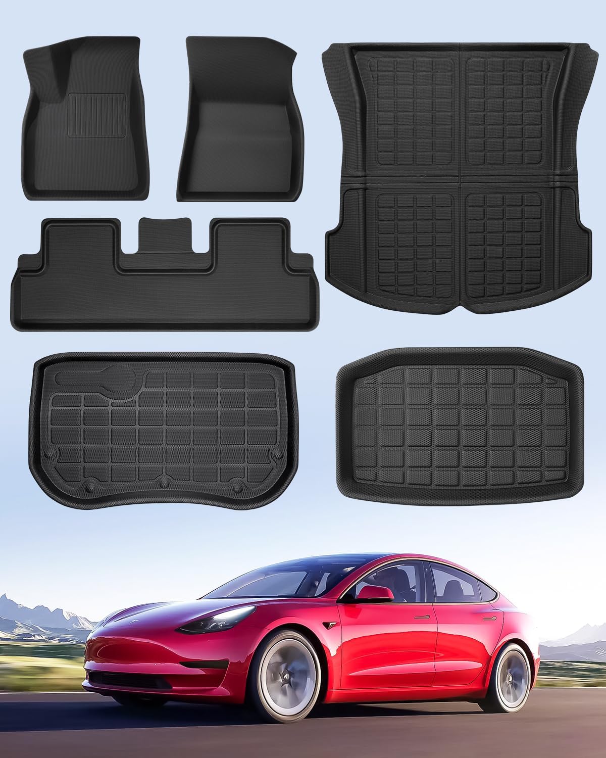 TAPTES Floor Mats for Chrysler Town & Country/Dodge Grand Caravan