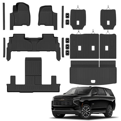 Floor Mats & Cargo Liner for 2022-2026 Jeep Wagoneer 8 Passenger (Non L/S)