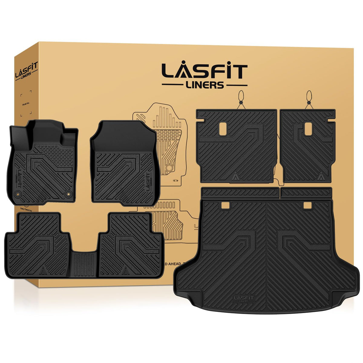 LASFIT All Weather Floor Mats for Honda Civic 2022-2026【Gasoline Sedan】