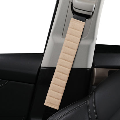 HighnessHwoo Car Seatbelt Covers Cushion Shoulder Pads Protector Sleeve for Adults, Auto Extra Long Seat Belt Strap Cover Decorations for Women, Kids, Honda, Trucks Accessories, 1pc, 15.5in, Black