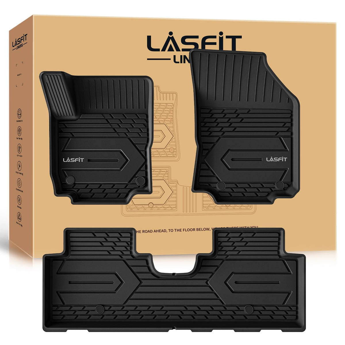 LASFIT Floor Mats for Chevy Equinox/GMC Terrain 2026 2025 2027(Gas Only)