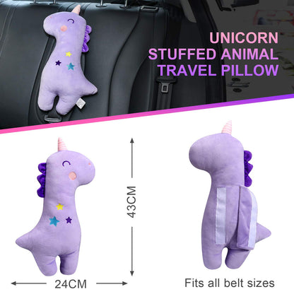 Unicorn Seat Belt Pillow Kids Unicorn Seat Belt Cover, Car Pillow for Kids
