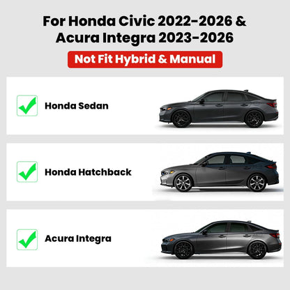 LASFIT All Weather Floor Mats for Honda Civic 2022-2026【Gasoline 】