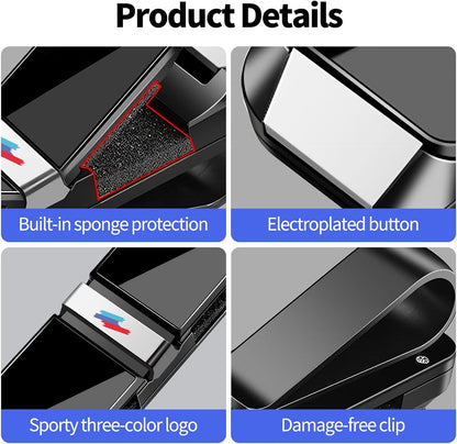 1 Pack ABS Sunglasses Holder for Car Visor for BMW X5 X3 X1 X7 X6