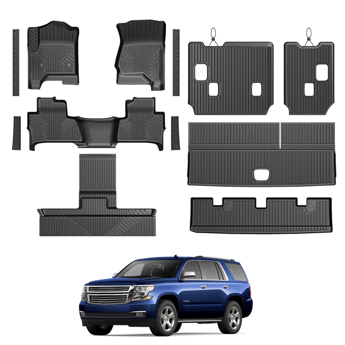 Floor Mats for 2018-2023 Chevy Traverse 7-Seat Accessories