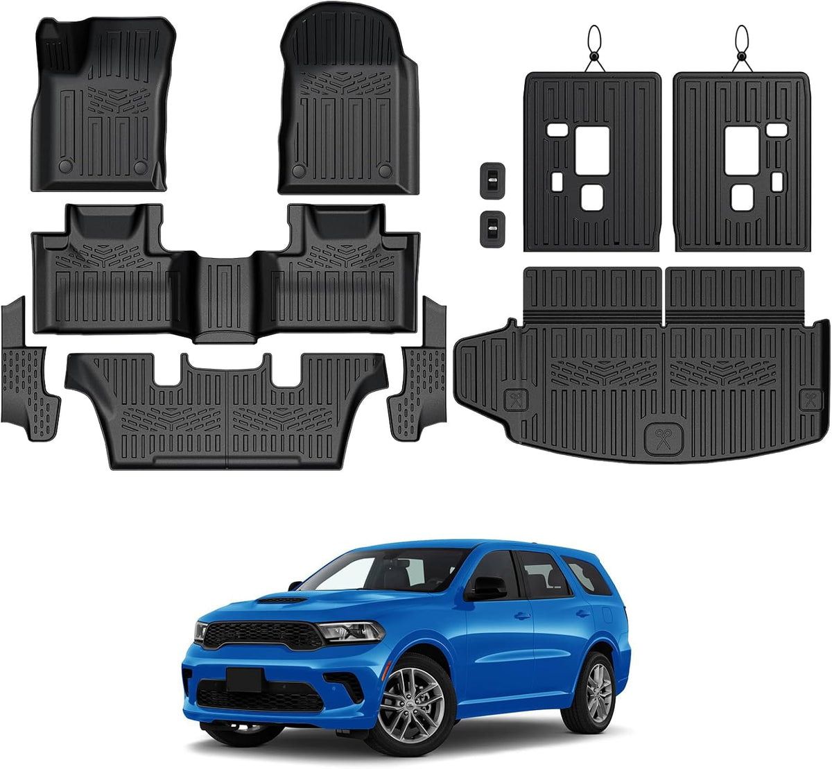 Floor Mats for 2016-2027 Dodge Durango 6-Seats Accessories